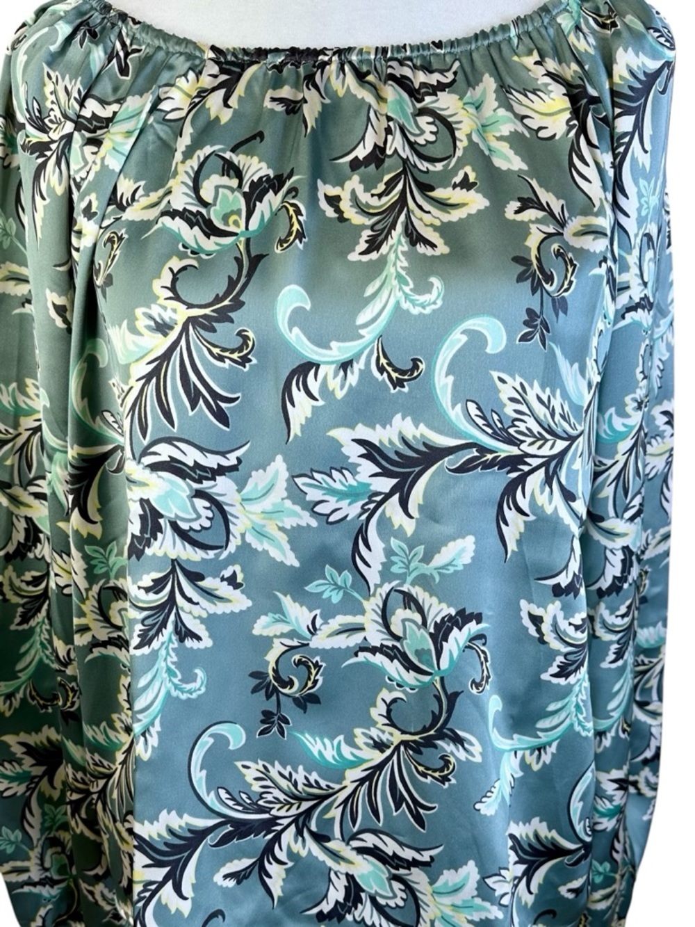 LOFT Floral Long Sleeve Blouse Size XS - Picture 4 of 11